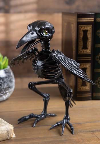 7 "Black Crystal Eyes Crow Skeleton