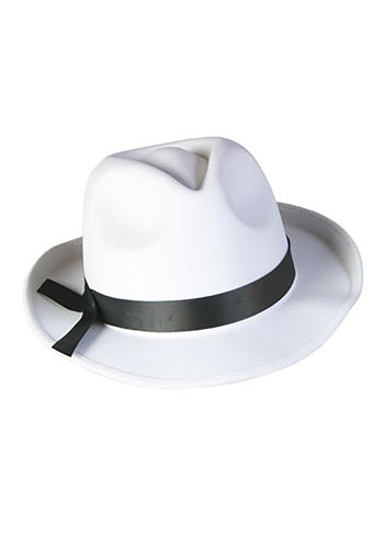 Sombrero Fedora blanco